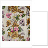 Brocaded floral textile, robe detail. England, c.1730 by Unknown