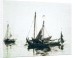 Fishing boats at anchor by John Constable