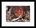 Minimoto Yorimitsu slaying the Giant Shutendoji by Utagawa Yoshitsuya