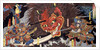 Minimoto Yorimitsu slaying the Giant Shutendoji by Utagawa Yoshitsuya