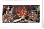 Minimoto Yorimitsu slaying the Giant Shutendoji by Utagawa Yoshitsuya