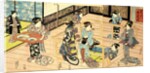 Interior view of a restuarant by Utagawa Kunisada I