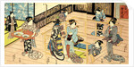Interior view of a restuarant by Utagawa Kunisada I