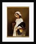Girl with Basket and Portfolio by Unknown