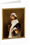 Girl with Basket and Portfolio by Unknown