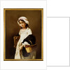 Girl with Basket and Portfolio by Unknown