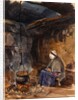 A Cottage Interior, watching the pot boil by John Frederick Lewis