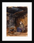 A Cottage Interior, watching the pot boil by John Frederick Lewis