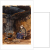 A Cottage Interior, watching the pot boil by John Frederick Lewis