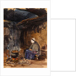 A Cottage Interior, watching the pot boil by John Frederick Lewis