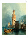 Tower and Mill, Andernach on the Rhine by Clarkson Stanfield