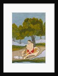 Ascetic seated on a tiger skin. Murshidabad, India, late 18th century by Unknown