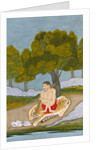 Ascetic seated on a tiger skin. Murshidabad, India, late 18th century by Unknown