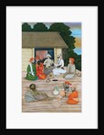 Scene with four men and a boy. Murshidabad, India, mid-18th century by Unknown