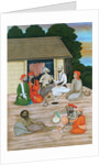 Scene with four men and a boy. Murshidabad, India, mid-18th century by Unknown