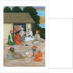 Scene with four men and a boy. Murshidabad, India, mid-18th century by Unknown
