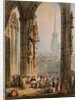 Scene from a church porch by Samuel Prout