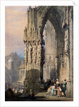 Porch of Ratisbon Cathedral by Samuel Prout