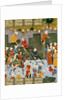 Alexander building his rampart against Gog and Magog. Shiraz, Iran, 16th century by Unknown