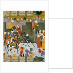 Alexander building his rampart against Gog and Magog. Shiraz, Iran, 16th century by Unknown