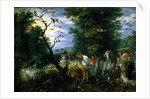Garden With Animals by Jan Brueghel The Elder)