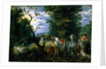 Garden With Animals by Jan Brueghel The Elder)