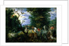 Garden With Animals by Jan Brueghel The Elder)