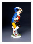 Harlequin with snuff box by Johann Joachim Kändler