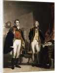 The Army & Navy featuring Arthur Wellesley,1st Duke of Wellington and Vice-Admiral Lord Horatio Nelson by Samuel William (the younger) Reynolds