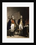 The Army & Navy featuring Arthur Wellesley,1st Duke of Wellington and Vice-Admiral Lord Horatio Nelson by Samuel William (the younger) Reynolds