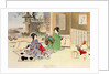 Cleaning the Lacquer Tableware for New Year's Day by Mizuno Toshikata