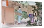 Cleaning the Ceremonial Tea Room and Garden by Mizuno Toshikata