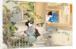 The Entrance to the Tea Room by Mizuno Toshikata