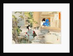 The Entrance to the Tea Room by Mizuno Toshikata