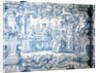 Tile Panel of an outdoor courtyard scene. Lisbon, Portugal, 18th century by Unknown