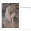 Study from the Nude Female seated on a bank by William Etty