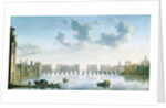 View of Old London Bridge from the West by Claude de Jongh