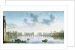 View of Old London Bridge from the West by Claude de Jongh