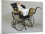 Pram and Wax Doll. England and Germany, 1880s by Unknown