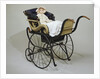 Pram and Wax Doll. England and Germany, 1880s by Unknown