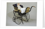 Pram and Wax Doll. England and Germany, 1880s by Unknown
