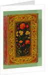 Cover of a manuscript by Nizami
