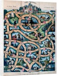 The Journey, playing sheet for the game. England, early 19th century by William Spooner