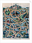 The Journey, playing sheet for the game. England, early 19th century by William Spooner