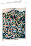 The Journey, playing sheet for the game. England, early 19th century by William Spooner