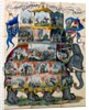 The Noble Game of Elephant and Castle, or Travelling in Asia, boardgame. London, England, 1822 by William Darton