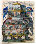 The Noble Game of Elephant and Castle, or Travelling in Asia, boardgame. London, England, 1822 by William Darton