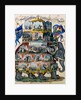 The Noble Game of Elephant and Castle, or Travelling in Asia, boardgame. London, England, 1822 by William Darton