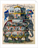 The Noble Game of Elephant and Castle, or Travelling in Asia, boardgame. London, England, 1822 by William Darton