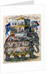 The Noble Game of Elephant and Castle, or Travelling in Asia, boardgame. London, England, 1822 by William Darton